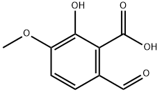 Benzoic acid, 6-formyl-2-hydroxy-3-methoxy- Structure