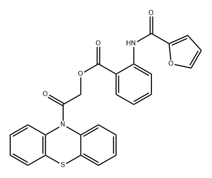 474386-43-1 (2-氧代-2-吩噻嗪-10-基乙基)2-(呋喃-2-羰基氨基)苯甲酸酯