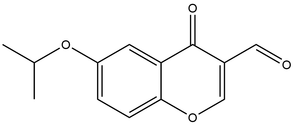 6-Isopropoxy-4-oxo-4H-chromene-3-carbaldehyde Structure