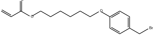 2-Propenoic acid, 6-[4-(bromomethyl)phenoxy]hexyl ester Structure