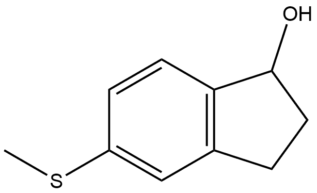 5-(methylthio)-2,3-dihydro-1H-inden-1-ol Structure