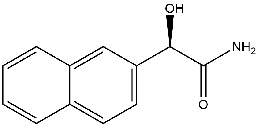 2-Naphthaleneacetamide, α-hydroxy-, (αR)- Structure