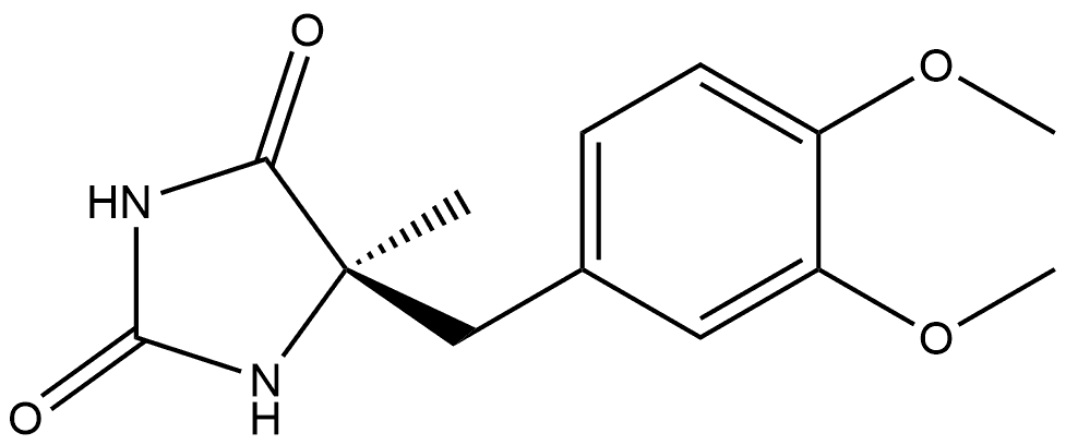 Hydantoin, 5-methyl-5-veratryl-, (R)-(+)- (8CI) Struktur