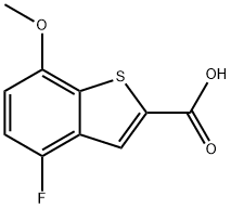 Benzo[b]thiophene-2-carboxylic acid, 4-fluoro-7-methoxy- Structure