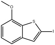 Benzo[b]thiophene, 2-iodo-7-methoxy- 化学構造式