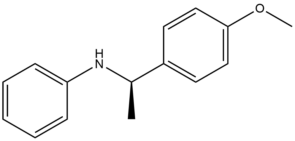 (αR)-4-Methoxy-α-methyl-N-phenylbenzenemethanamine Structure