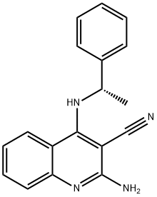 (S)-2-Amino-4-((1-phenylethyl)amino)quinoline-3-carbonitrile Structure
