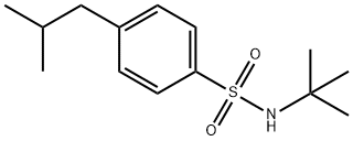 Benzenesulfonamide, N-(1,1-dimethylethyl)-4-(2-methylpropyl)- Structure