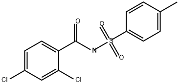 Benzamide, 2,4-dichloro-N-[(4-methylphenyl)sulfonyl]- 化学構造式