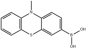 Boronic acid, (10-methyl-10H-phenothiazin-3-yl)- (9CI),477930-12-4,结构式