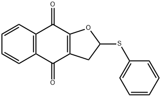 Naphtho[2,3-b]furan-4,9-dione, 2,3-dihydro-2-(phenylthio)- Structure