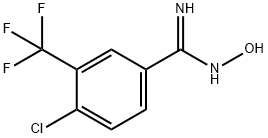 Benzenecarboximidamide, 4-chloro-N-hydroxy-3-(trifluoromethyl)- Struktur