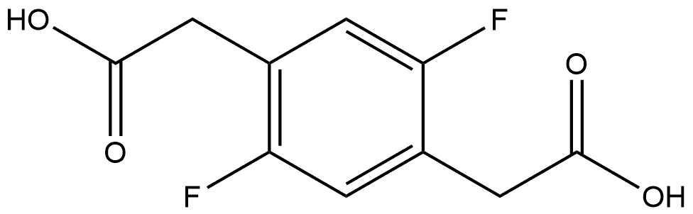 2,5-Difluoro-1,4-benzenediacetic acid Structure