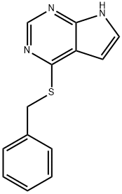 4-(Benzylthio)-7H-pyrrolo[2,3-d]pyrimidine Structure