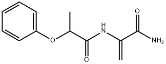2-Propenamide, 2-[(1-oxo-2-phenoxypropyl)amino]- Struktur