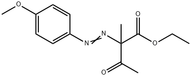 Acetoacetic acid, 2-[(p-methoxyphenyl)azo]-2-methyl-, ethyl ester (7CI,8CI) Structure