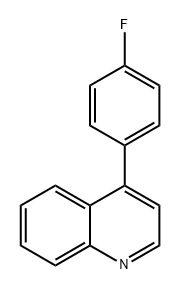 Quinoline, 4-(4-fluorophenyl)- Struktur