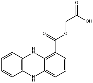 1-Phenazinecarboxylic acid, 5,10-dihydro-, carboxymethyl ester 化学構造式