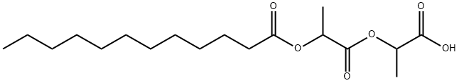 Dodecanoic acid, 2-(1-carboxyethoxy)-1-methyl-2-oxoethyl ester Struktur