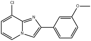 8-氯-2-(3-甲氧基苯基)咪唑并[1,2-A]吡啶,481049-37-0,结构式