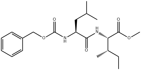 L-Isoleucine, N-[(phenylmethoxy)carbonyl]-L-leucyl-, methyl ester Structure