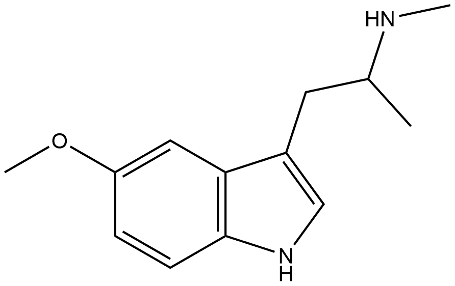 1H-Indole-3-ethanamine, 5-methoxy-N,α-dimethyl- Structure