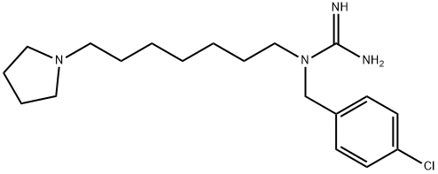 Guanidine, N-[(4-chlorophenyl)methyl]-N-[7-(1-pyrrolidinyl)heptyl]- Structure