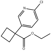 ethyl 1-(6-chloropyridin-3-yl)cyclobutanecarboxylate Struktur