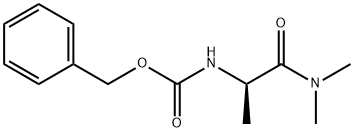 Carbamic acid, N-[(1R)-2-(dimethylamino)-1-methyl-2-oxoethyl]-, phenylmethyl ester Struktur