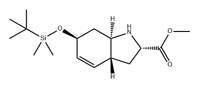 1H-Indole-2-carboxylic acid, 6-[[(1,1-dimethylethyl)dimethylsilyl]oxy]-2,3,3a,6,7,7a-hexahydro-, methyl ester, (2S,3aR,6S,7aR)-