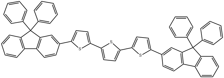 2,2':5',2''-Terthiophene, 5,5''-bis(9,9-diphenyl-9H-fluoren-2-yl)- (9CI) Structure