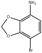 7-bromo-1,3-Benzodioxol-4-amine Struktur
