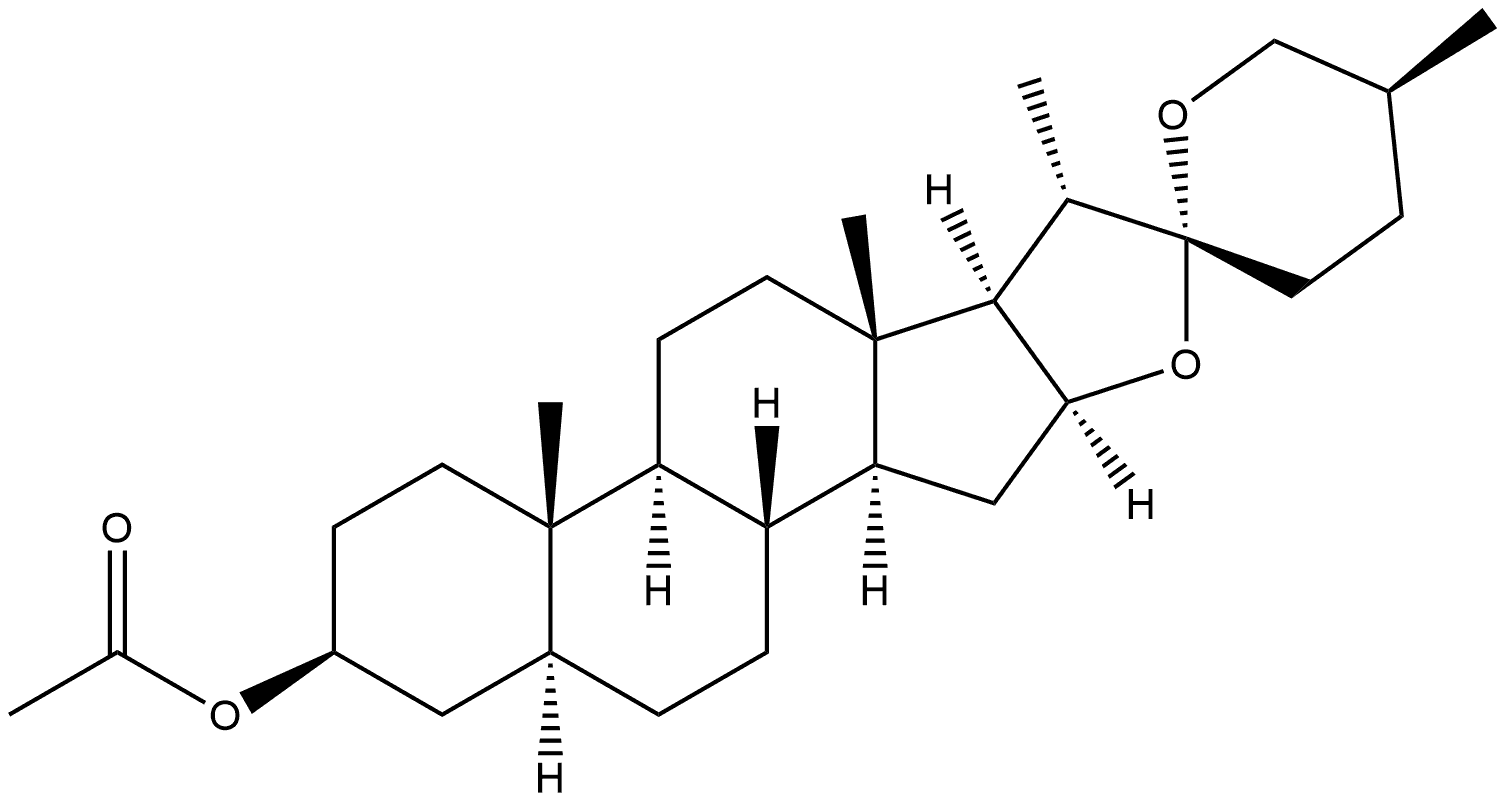 spirostan-3-yl acetate 化学構造式