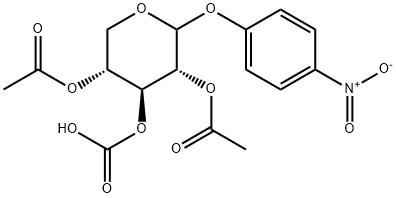 4-nitrophenyl 2,4-di-O-acetyl-3-O-carboxypentopyranoside,494864-94-7,结构式