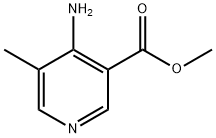 3-Pyridinecarboxylic acid, 4-amino-5-methyl-, methyl ester 化学構造式