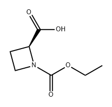1,2-Azetidinedicarboxylic acid, 1-ethyl ester, (2S)- Structure