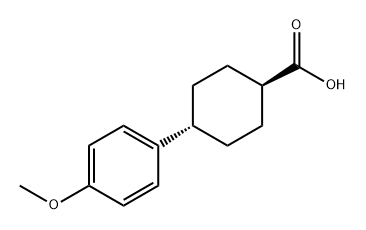 Cyclohexanecarboxylic acid, 4-(4-methoxyphenyl)-, trans- 结构式