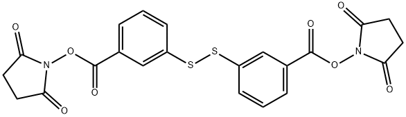 2,5-Pyrrolidinedione, 1,1'-[dithiobis(3,1-phenylenecarbonyloxy)]bis- (9CI) 结构式