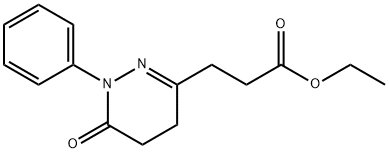 3-Pyridazinepropanoic acid, 1,4,5,6-tetrahydro-6-oxo-1-phenyl-, ethyl ester Struktur