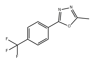 1,3,4-Oxadiazole, 2-methyl-5-[4-(trifluoromethyl)phenyl]- Struktur