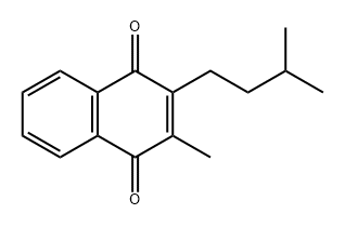 1,4-Naphthalenedione, 2-methyl-3-(3-methylbutyl)- Structure