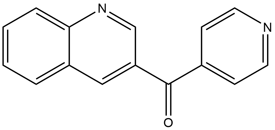 4-Pyridinyl-3-quinolinylmethanone Structure