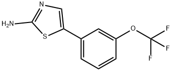 5-(3-(三氟甲氧基)苯基)噻唑-2-胺, 499240-72-1, 结构式