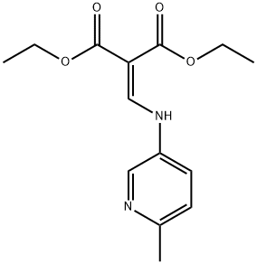 Propanedioic acid, 2-[[(6-methyl-3-pyridinyl)amino]methylene]-, 1,3-diethyl ester Structure