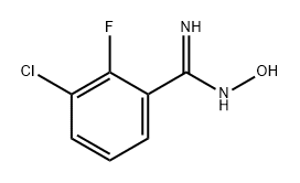 Benzenecarboximidamide, 3-chloro-2-fluoro-N-hydroxy- Struktur