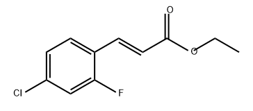 2-Propenoic acid, 3-(4-chloro-2-fluorophenyl)-, ethyl ester, (2E)-