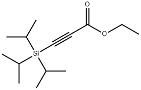 2-Propynoic acid, 3-[tris(1-methylethyl)silyl]-, ethyl ester 结构式