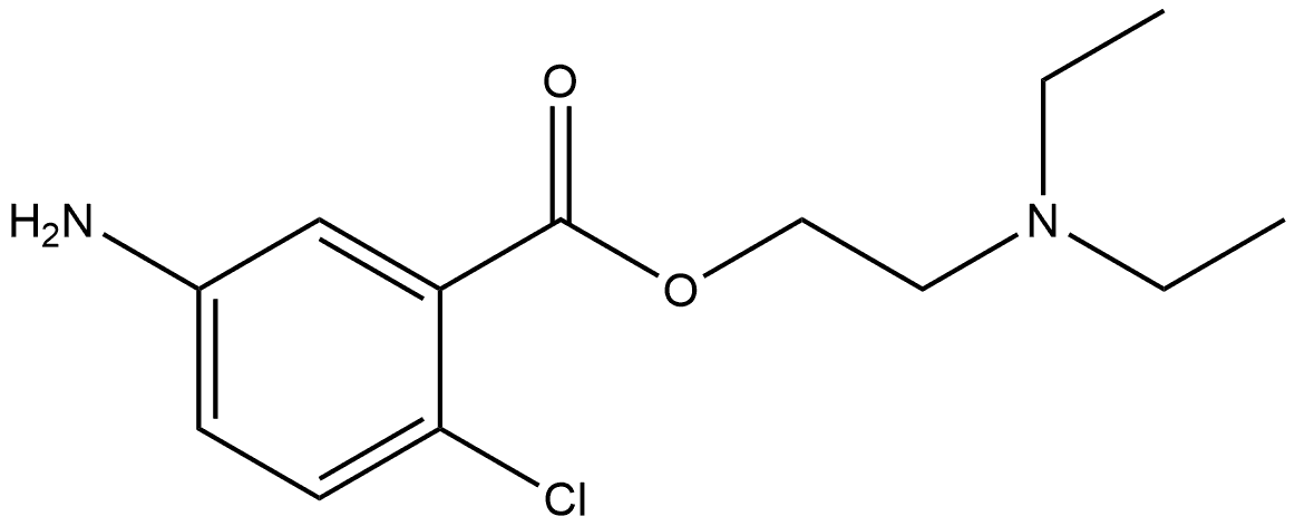 2-(Diethylamino)ethyl 5-amino-2-chlorobenzoate Structure