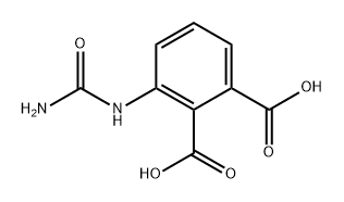 1,2-Benzenedicarboxylic acid, 3-[(aminocarbonyl)amino]- 化学構造式