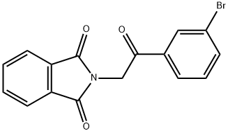 2-[2-(3-Bromo-phenyl)-2-oxo-ethyl]-isoindole-1,3-dione,500356-85-4,结构式